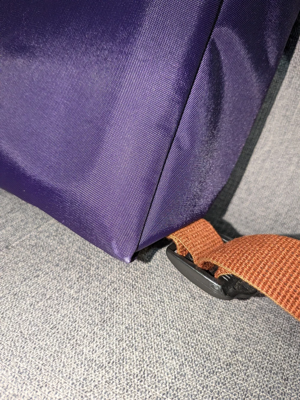 Purple Longchamp Le Pliage Backpack